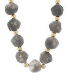 Marie Stone Necklace in Grey