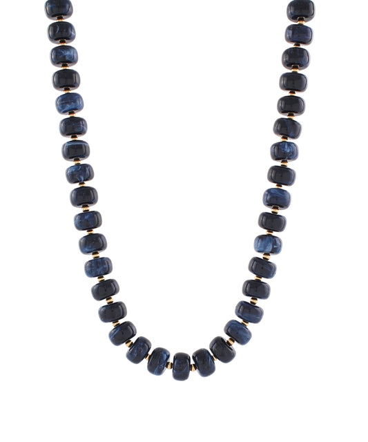 The Abby Beaded Necklace in Navy