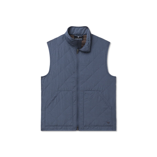 Southern Marsh | Bryson Ripstop Quilted Vest in Navy