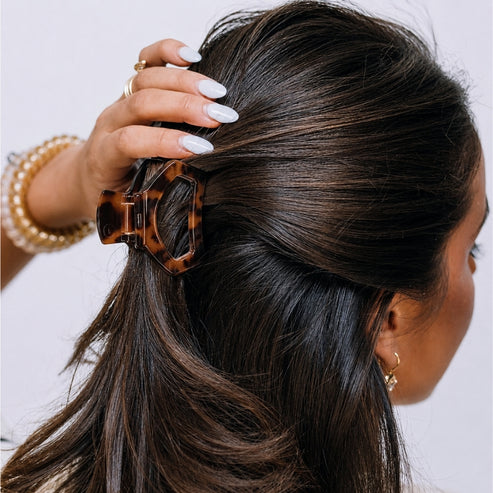 Teleties | Open Tortoise Petite Hair Clip