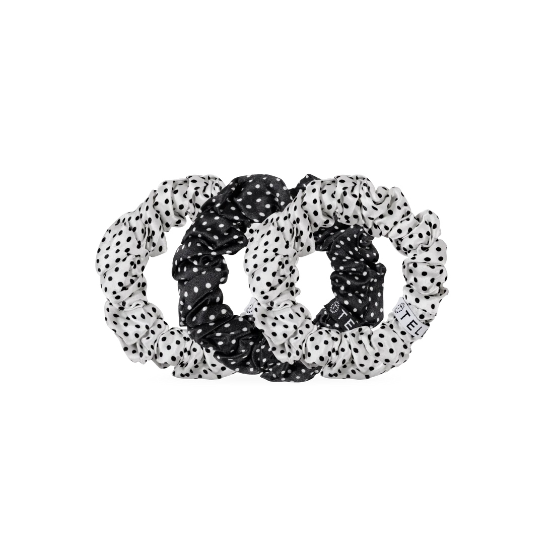 Teleties | Polka Dot Party Large Silk Scrunchies