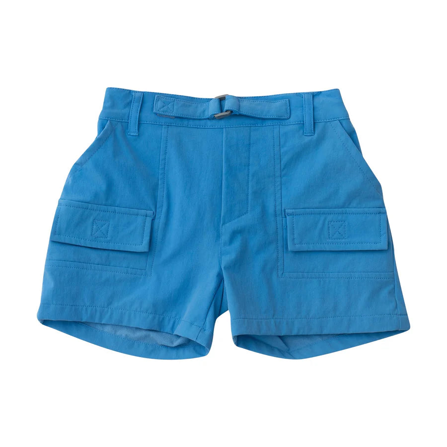 Prodoh Boy's Inshore Performance Short in Marina Blue