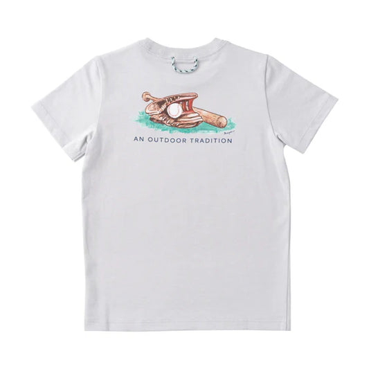 Prodoh | Boy's Cotton Short Sleeve T-shirt in Baseball Glove Art