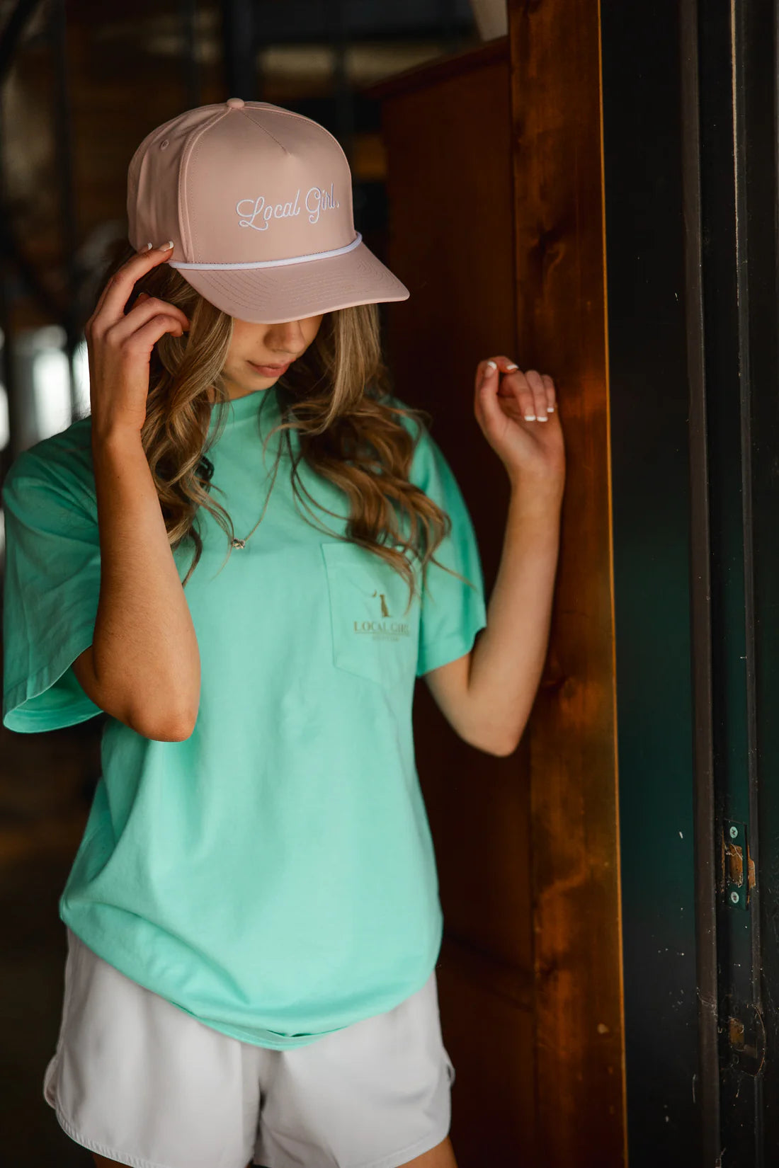 Local Girl Moon Rope Hat in Rose Quartz