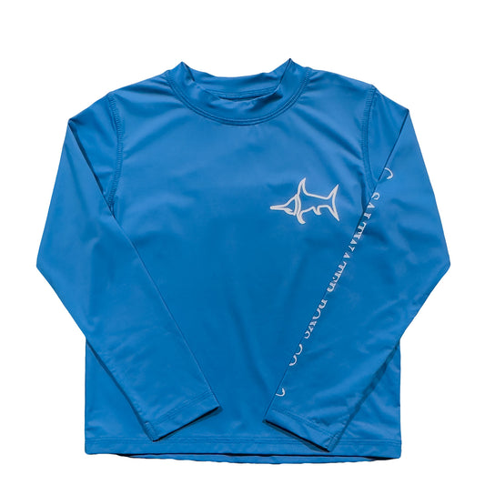 Saltwater Boys Tybee Rashguard in Med Blue