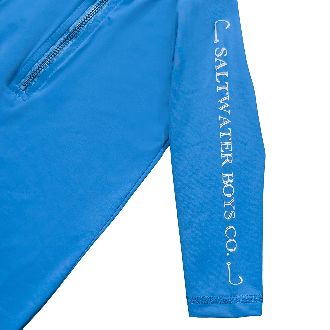 Saltwater Boys Tybee Rashguard Romper in Med Blue