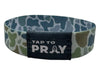 Tap to Pray Wristband - River Rock Camo Moss & Slate