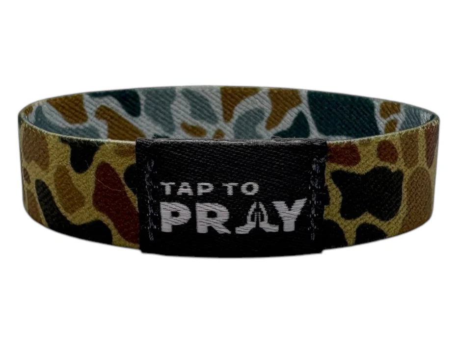 Tap to Pray Wristband - River Rock Camo Sahara & Copper