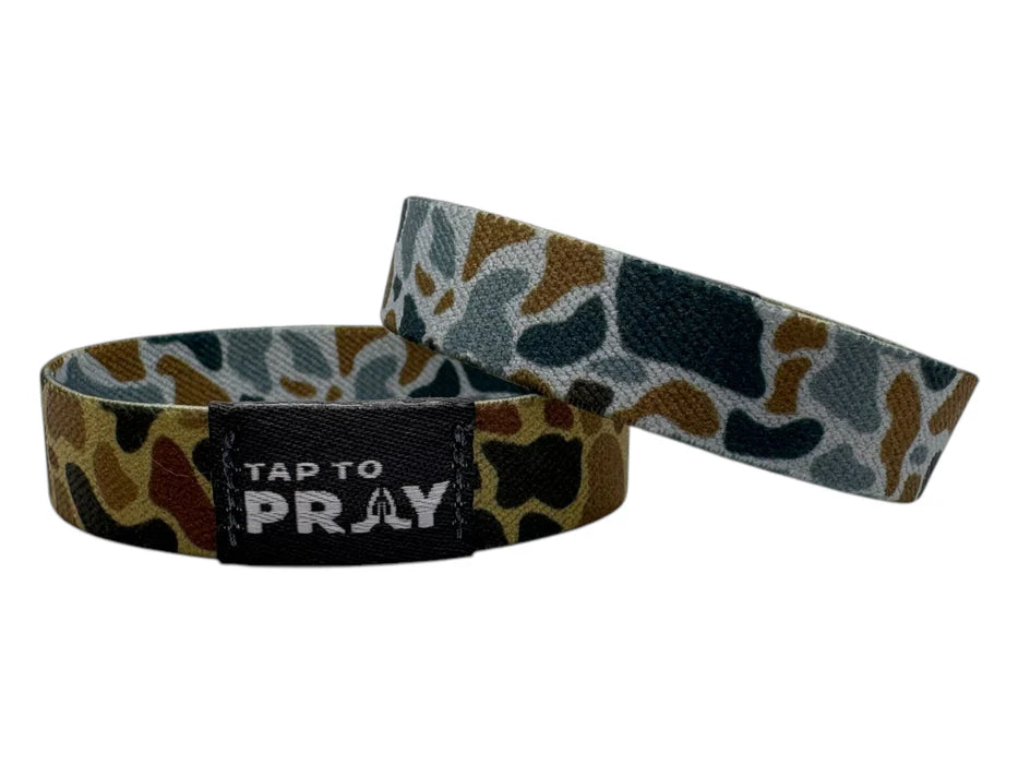 Tap to Pray Wristband - River Rock Camo Sahara & Copper