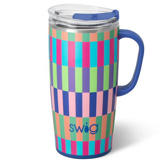 Swig Brite Stripe Travel Mug 22oz