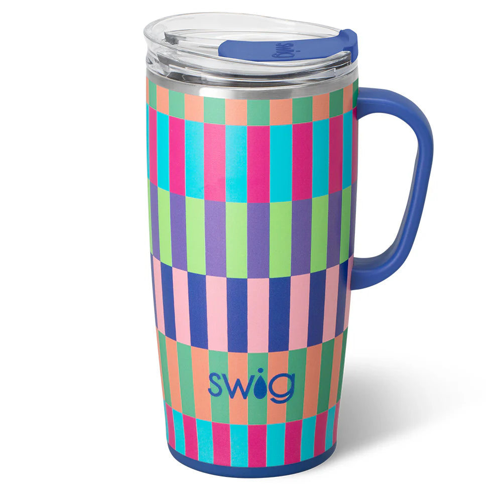 Swig Brite Stripe Travel Mug 22oz