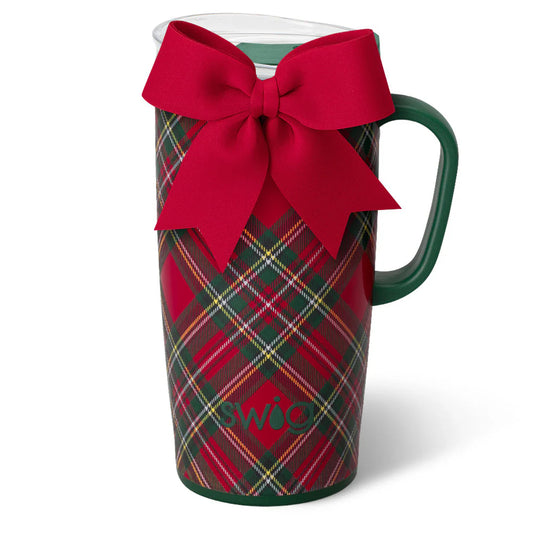 CHRISTMAS PLAID Travel Mug 22oz