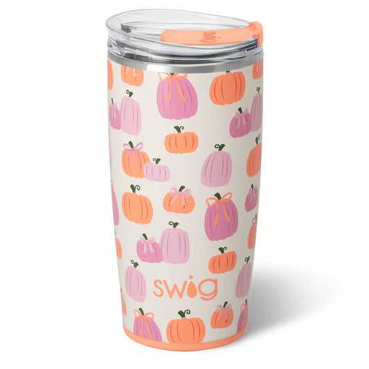 Swig Pumpkins & Bows Tumbler 22oz