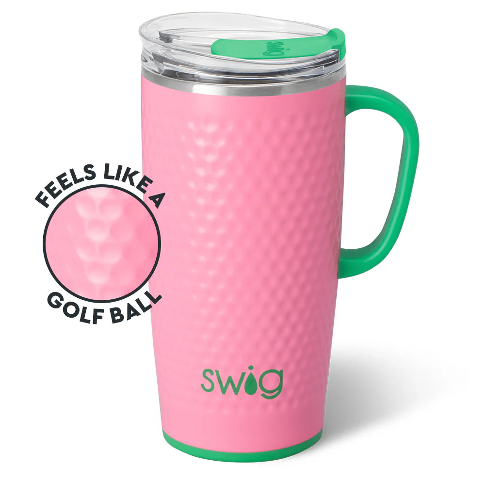 Swig | Pink Golf Ball Travel Mug 22 oz.