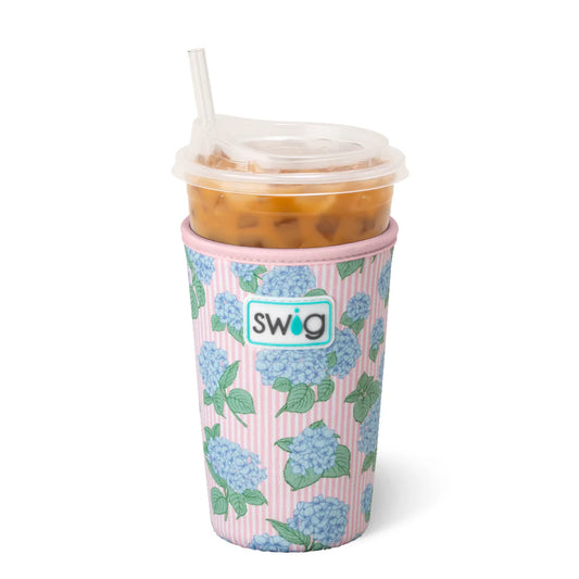 Swig | Hydrangeas Medium Iced Cup Coolie
