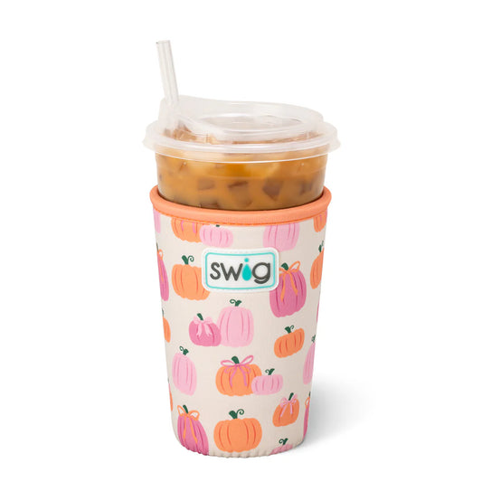 Swig Pumpkins & Bows Iced Cup Coolie