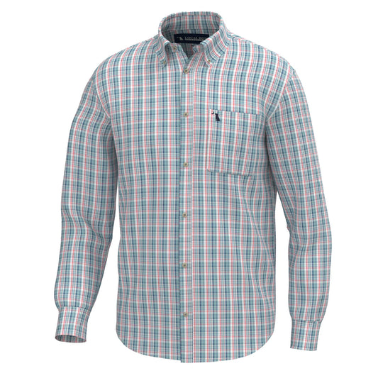Local Boy | Lee Dress Shirt in Spearmint/Plum/Pink