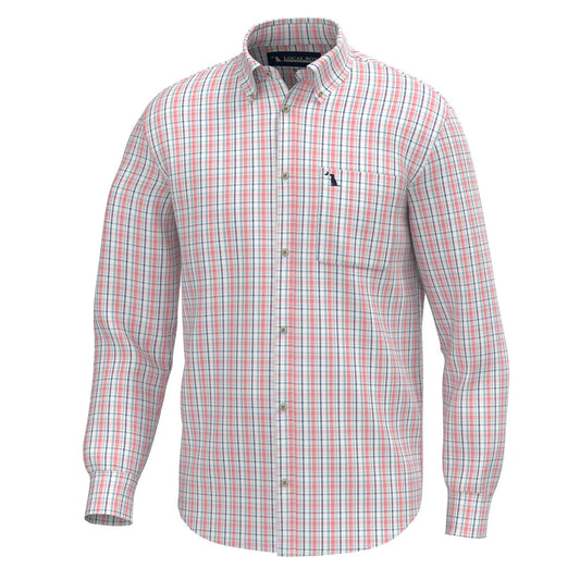 Local Boy | Buffkin Dress Shirt in Spearmint/Plum/Pink