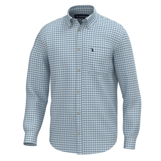 Local Boy | Blythe Dress Shirt in Teal/Plum