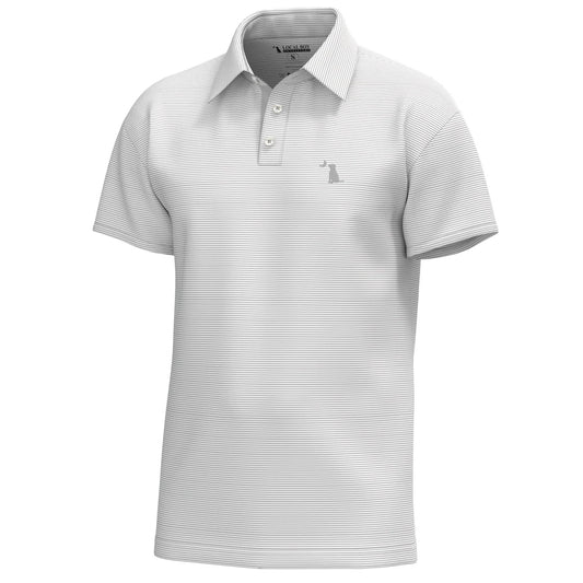Local Boy | Palms Polo in Light Gray/White