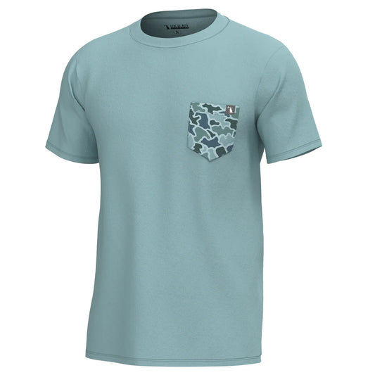 Local Boy | Youth Short Sleeve Heather Blend Crew in Dark Mint