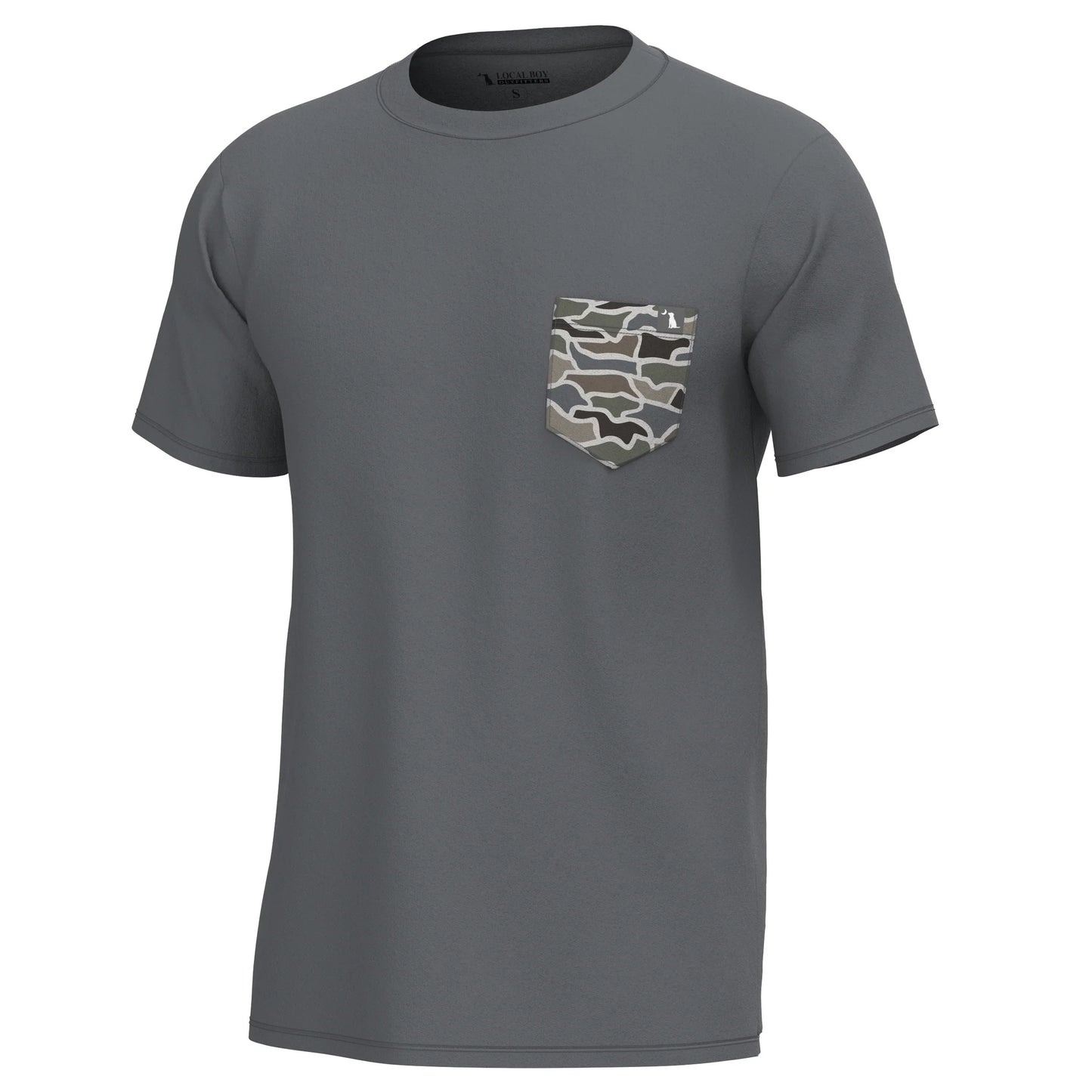 Local Boy | Youth Short Sleeve Heather Blend Crew in Graphite