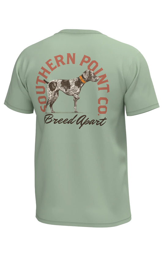 Southern Point | Youth Logo Arch T-Shirt in Smoke Green