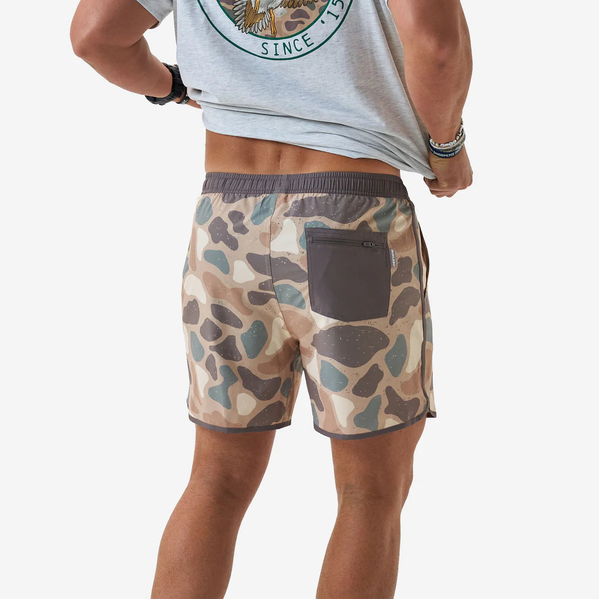Burlebo | Swim Trunks in Jumbo Pintail Camo