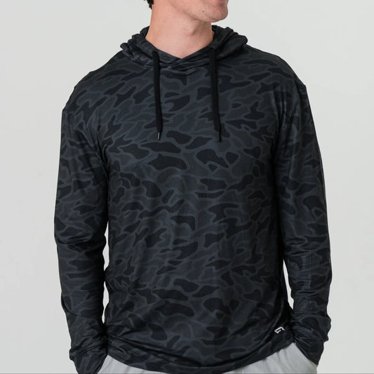 Burlebo Performance Hoodie in Black Camo