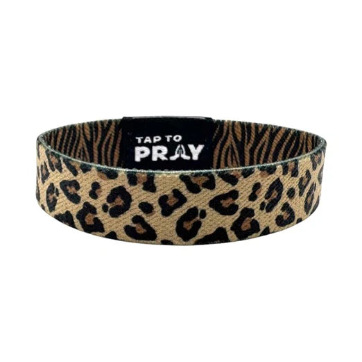 Tap to Pray Wristband - Safari Leopard