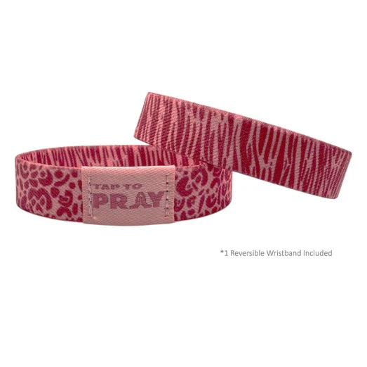 Tap to Pray Wristband - Safari Rose
