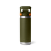 Yeti | Rambler® 18 oz Water Bottle in Olive/King Crab Orange