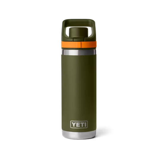 Yeti | Rambler® 18 oz Water Bottle in Olive/King Crab Orange