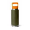 Yeti | Rambler® 26 oz Water Bottle in Olive/King Crab Orange