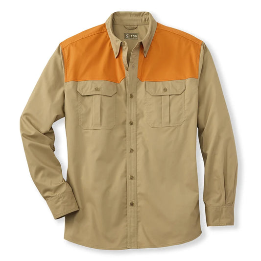 TSG | Airetex™ Midweight Field Shirt in Field Khaki/Blaze
