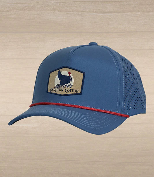Struttin Cotton | Turkey Sunrise Performance Rope Hat in Blue