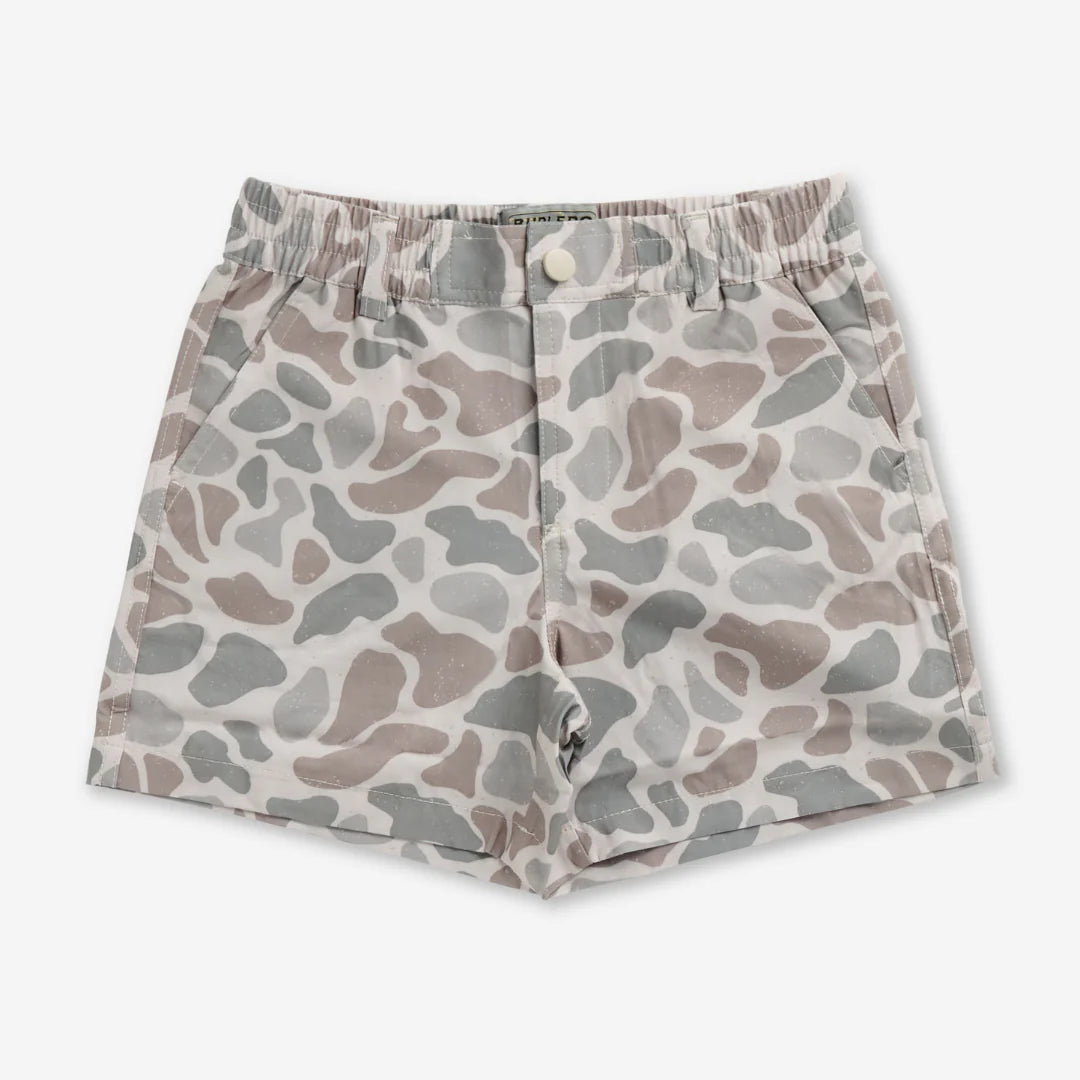 Burlebo | Youth Everyday Shorts in Classic Deer Camo