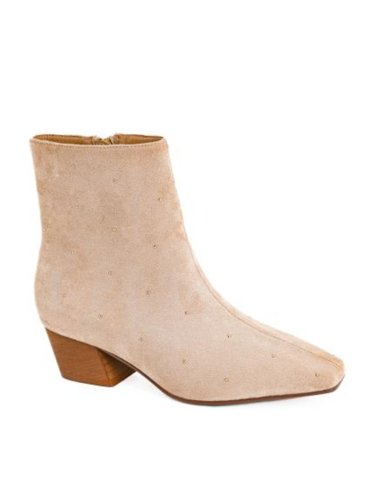 Corky's Such A Tease Bootie in Sand Faux Suede
