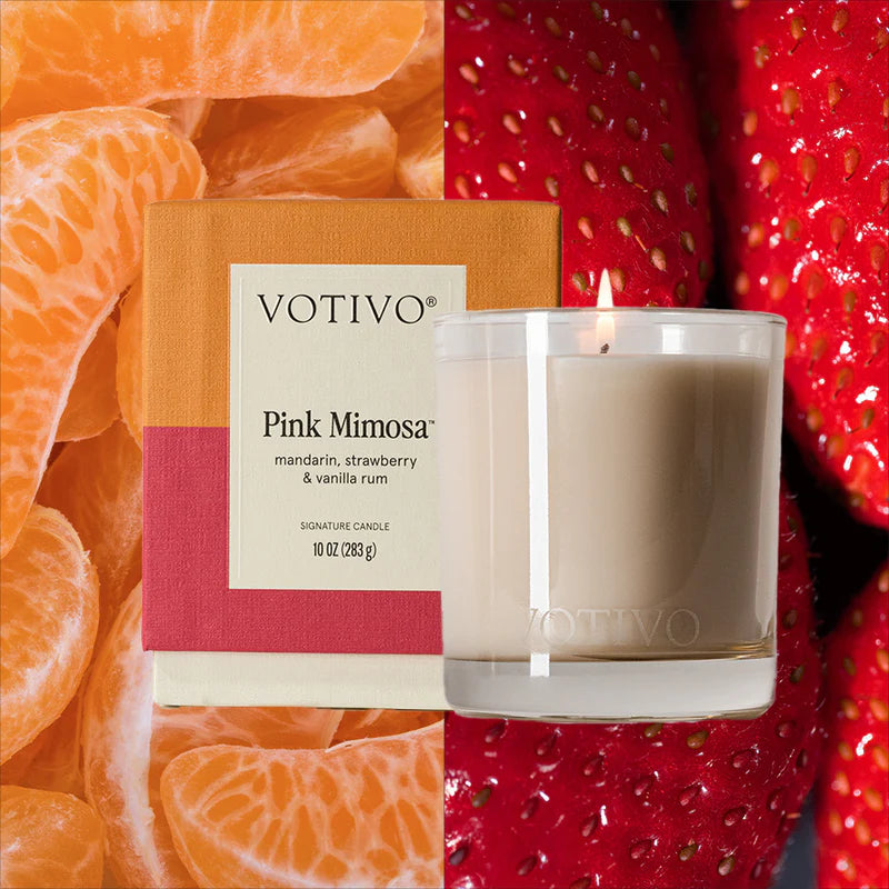 Votivo | Pink Mimosa 10 oz. Signature Candle