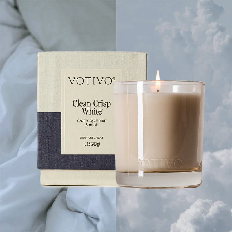 Votivo | Clean Crisp White 10 oz. Signature Candle