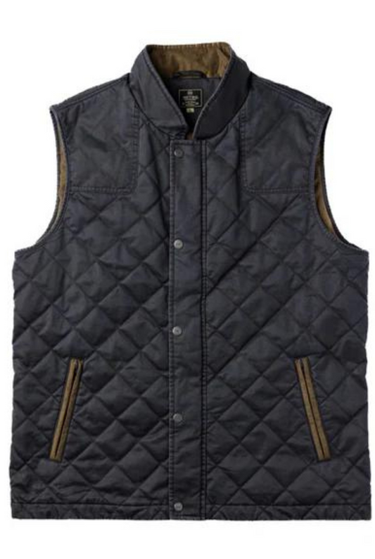 Heybo | Warner Quilted Vest in Black