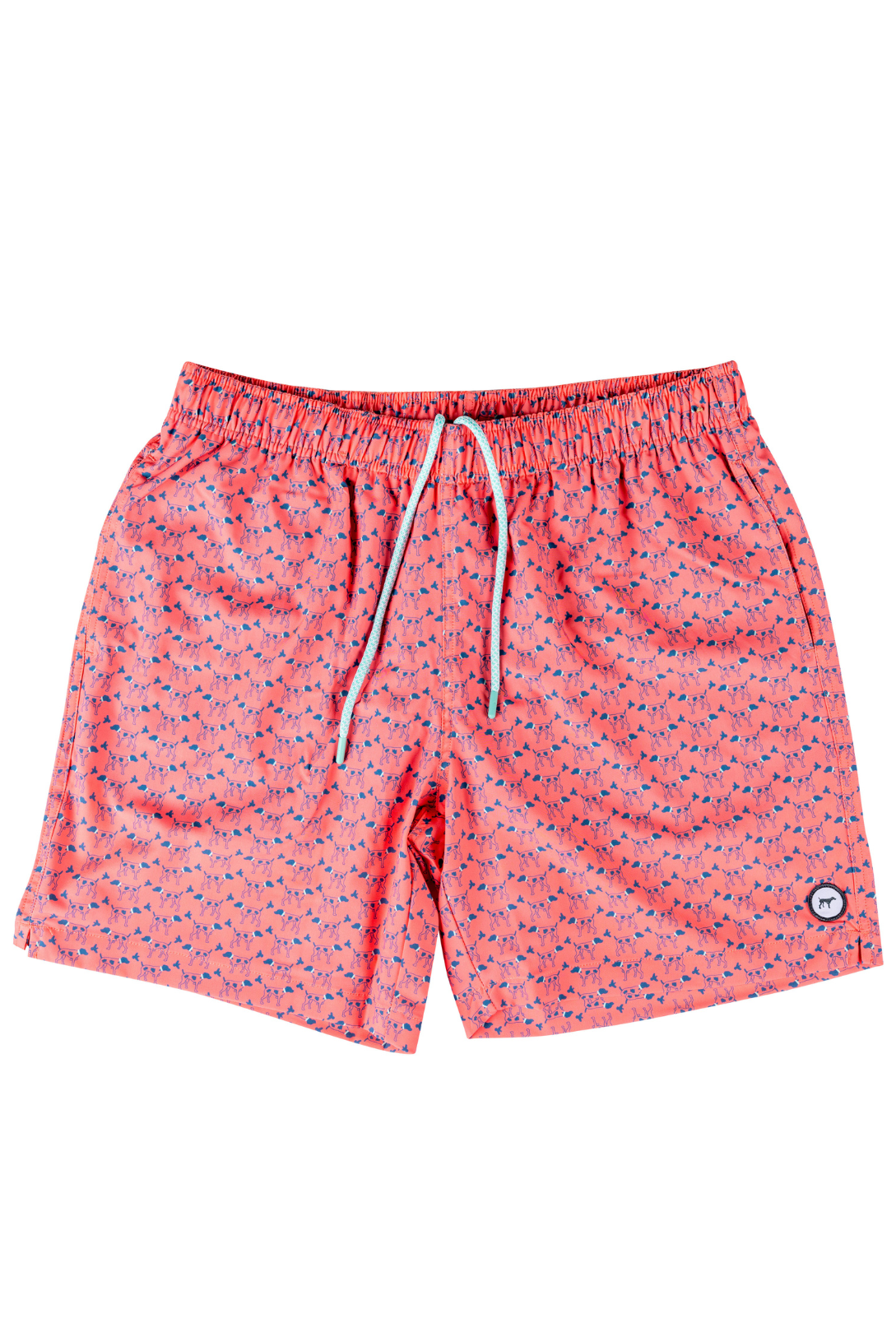 Southern Point Patterned Trunk in Greyton Coral