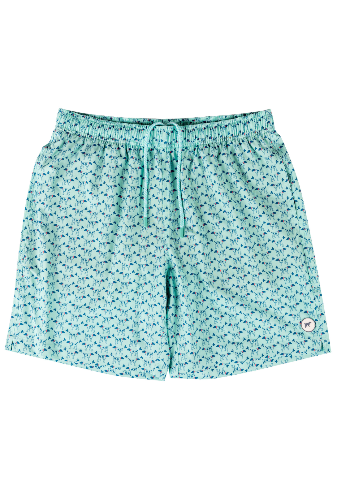 Southern Point Patterned Trunk in Greyton Mint