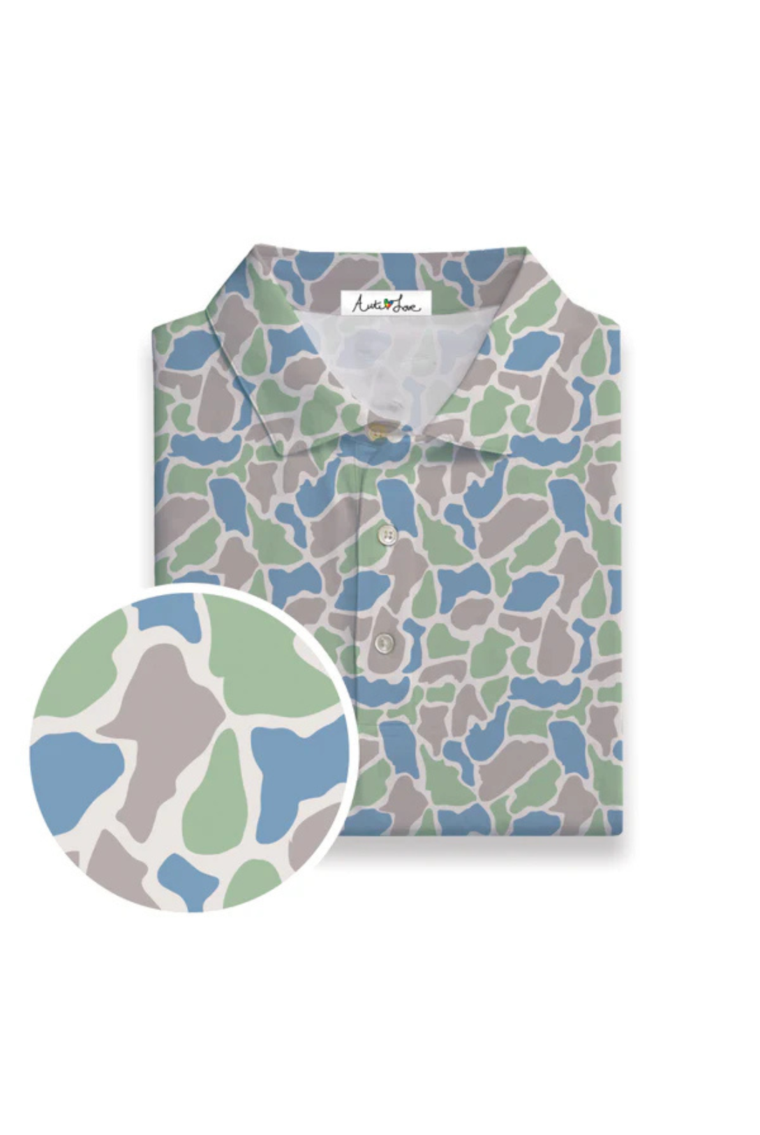 AutiLove Youth Coastal Camo Polo