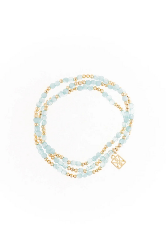 Michelle McDowell Rachael Bracelets in Aqua