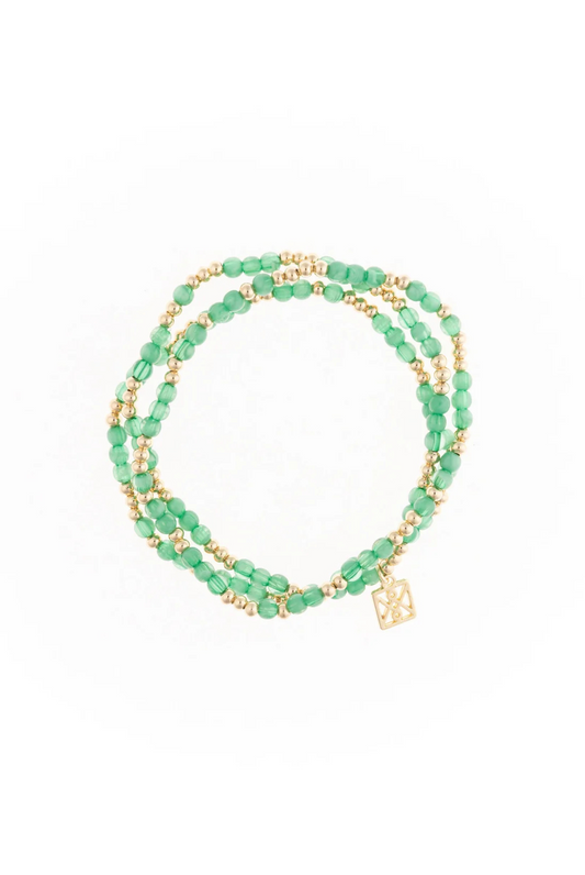Michelle McDowell Rachael Bracelets in Green