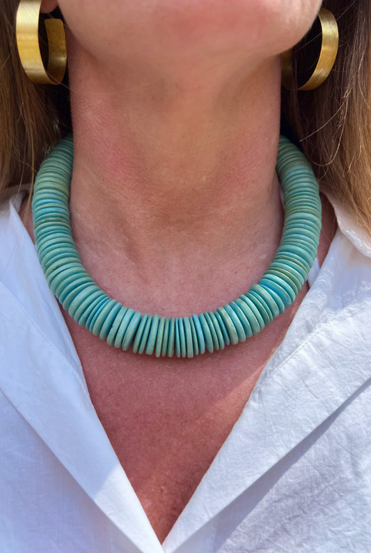 Merritt Millie Turquoise Coconut Shell Necklace
