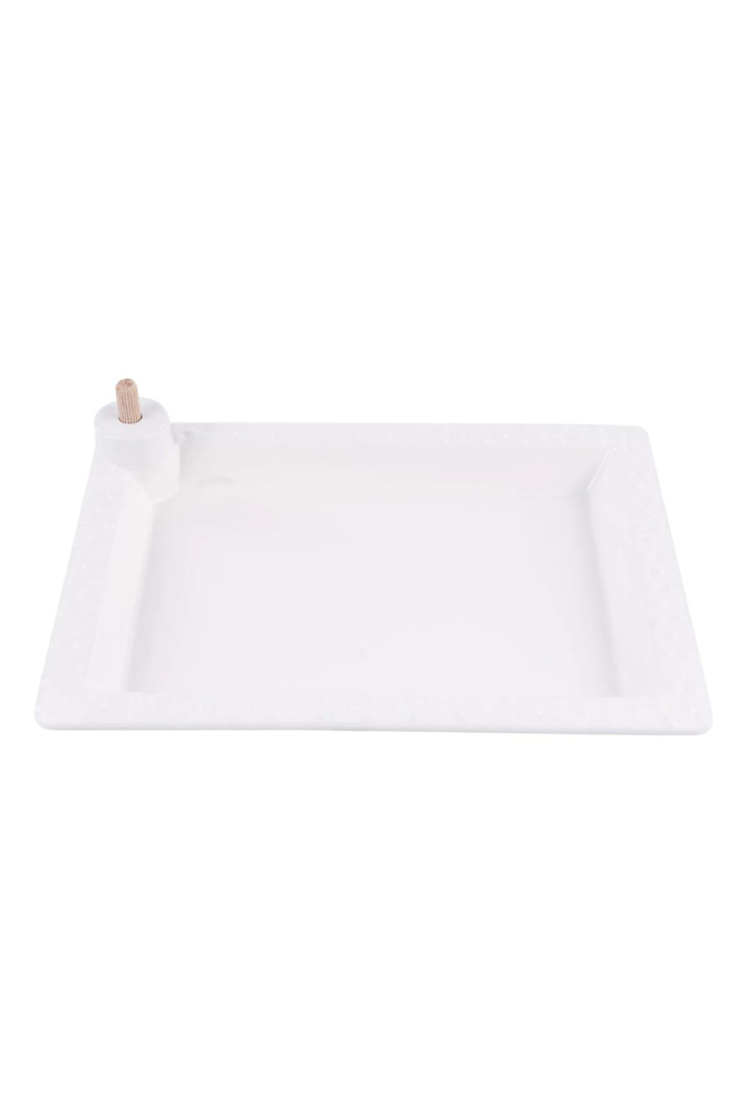 White Rectangular Platter