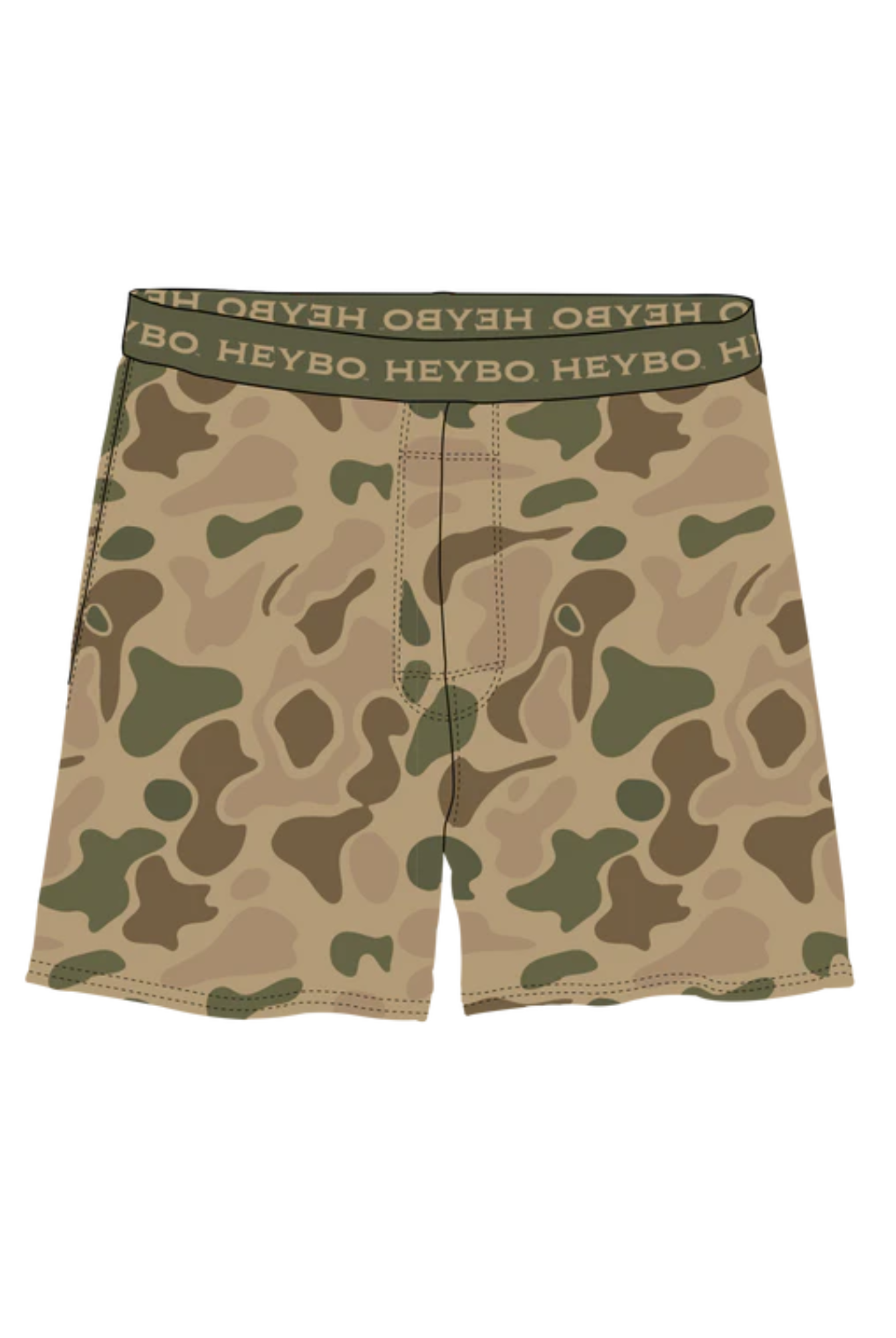 Heybo Performance Boxer: Heybo Traditions Camo Olive
