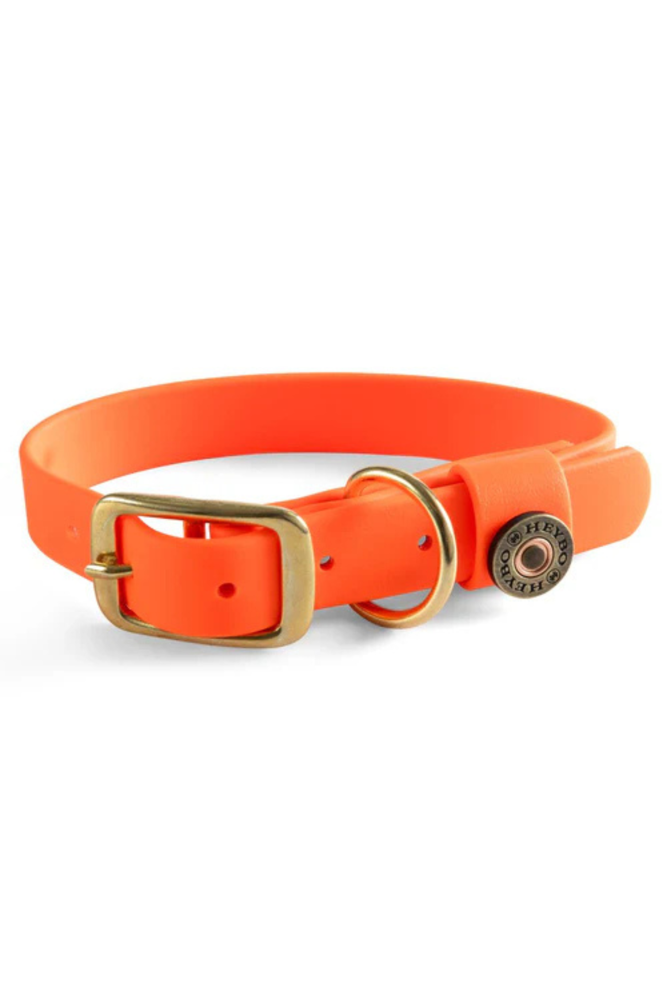 Heybo Biothane Dog Collar in Blaze Orange